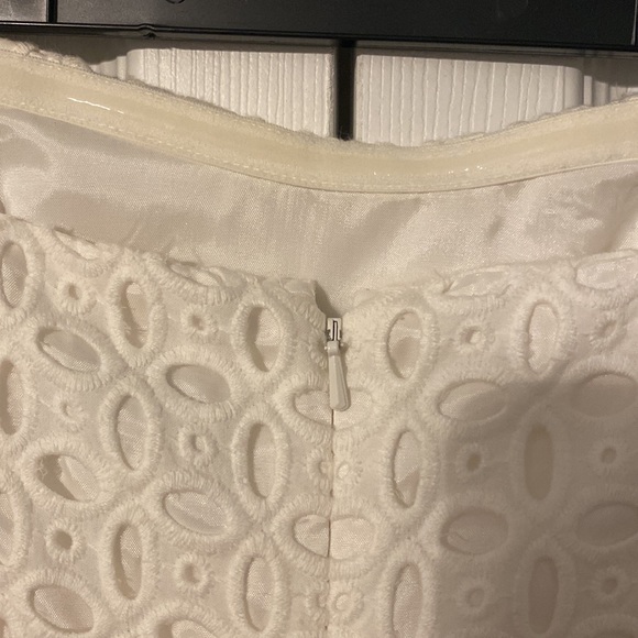 NWT J. Crew Factory Eyelet Strapless Peplum Top - Picture 3 of 5